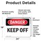 Signmission Keep Off, 24 in W x Rectangle, Vinyl Decal OS-2PACK-DS-D-1824-L-2499 - alternate 3